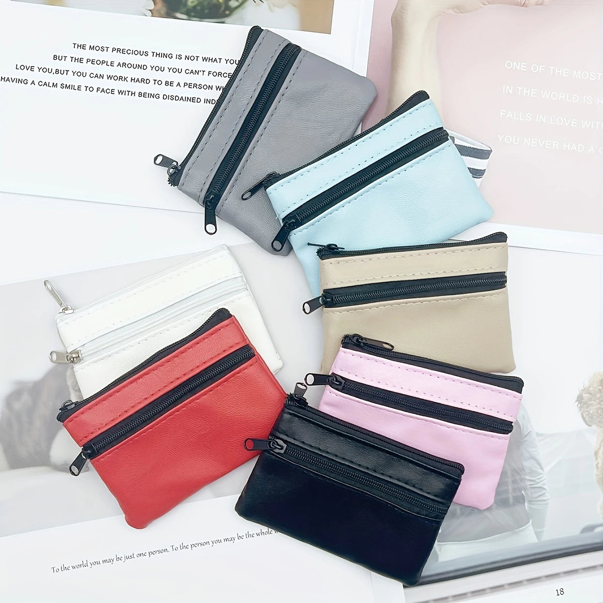 Women Men Coin Purse Men Small Bag Wallet Change Purses Zipper Money Bags Children Mini Wallets Leather Key Holder carteira 