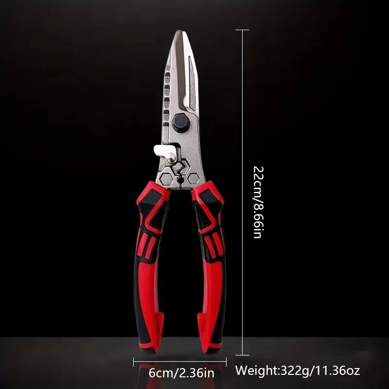 Multifunction Electrician Scissors - Stainless Steel