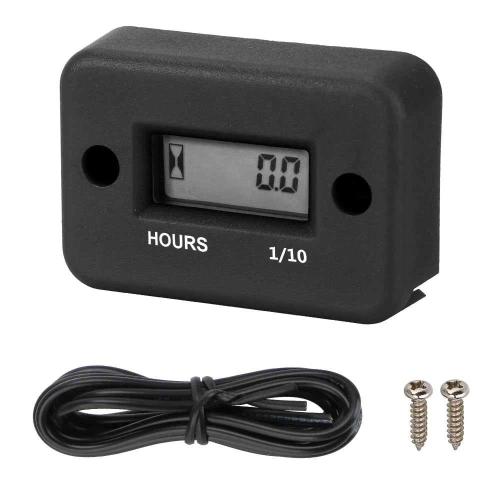 Tachometer 100-30000 RPM Meter Gauge Digital Tach Hour Tester Motorcycle Accessories for ATV Lawn Mower 2/4 Stroke Electric Saw