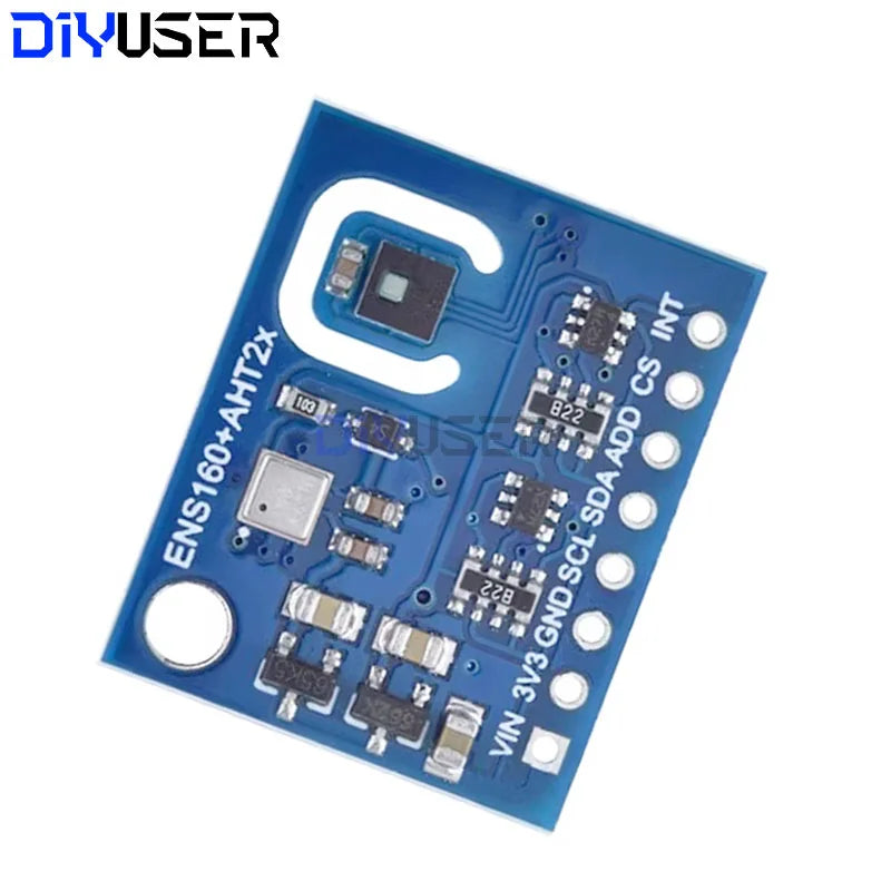 ENS160 Digital Multi-Gas Air Quality Sensor, I2C and SPI