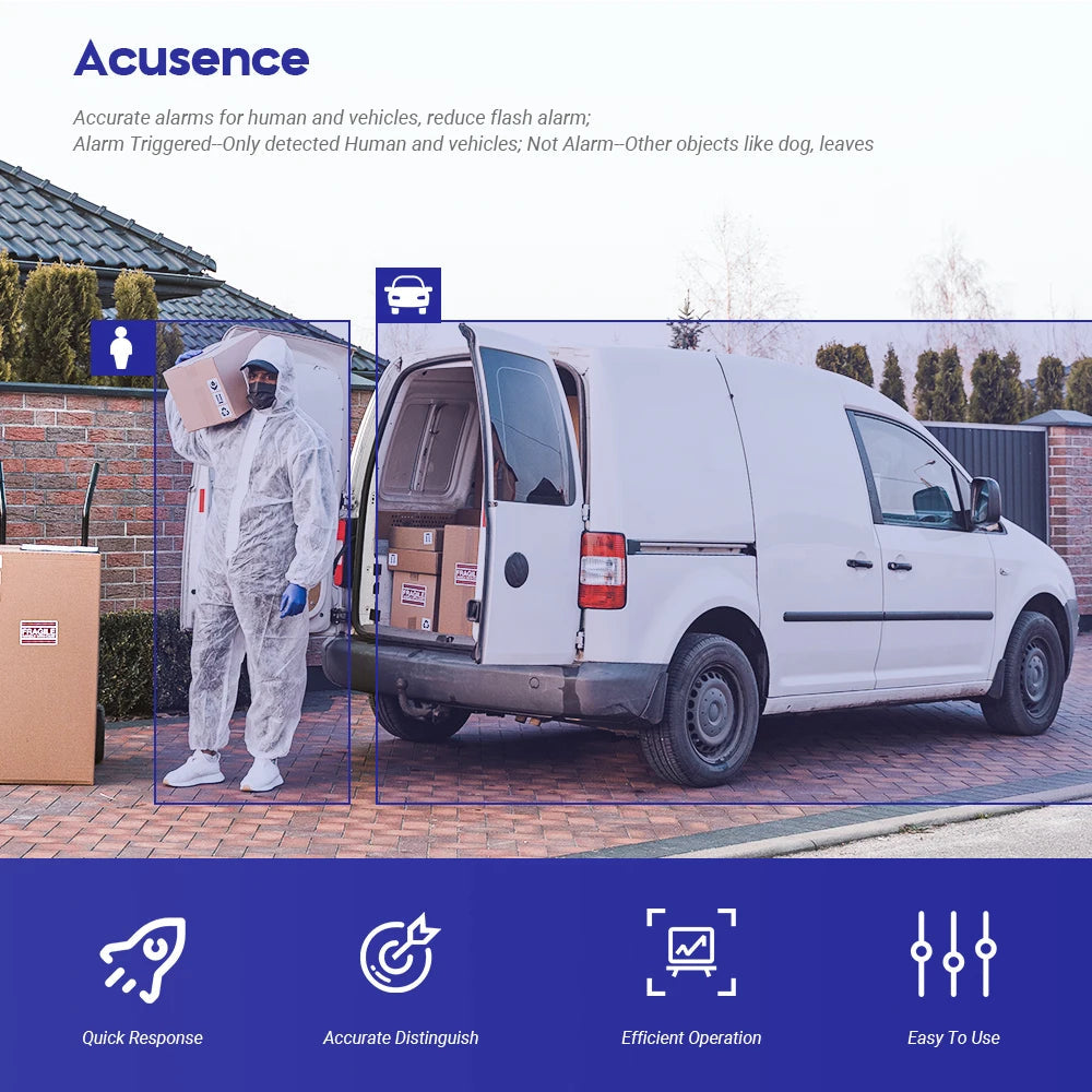 Hikvision Original 4K 8MP IP Camera DS-2CD1383G2-LIUF AcuSense Smart Hybrid Light Built-in MIC Slot Security Network Camera IP67 