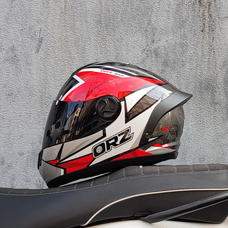 ORZ Full Face Motorcycle Helmet DOT Approved, Unisex ABS+PC