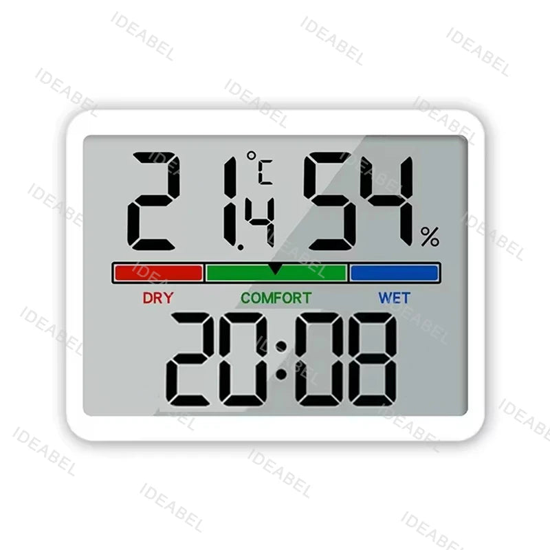 Digital Alarm Clock with Temperature, Humidity and Magnetic Back