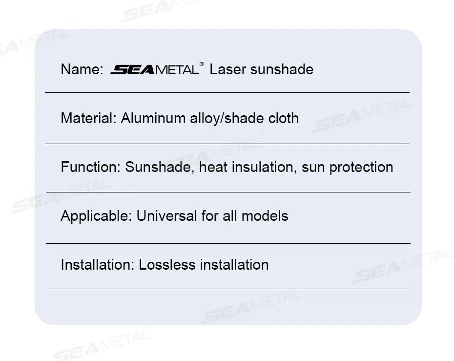 SEAMETAL Car Windshield Sun Shade Front Window Sunshade Windshield Sun Protection Cover UVR-Blocker Cooling Heat Shield Curtains