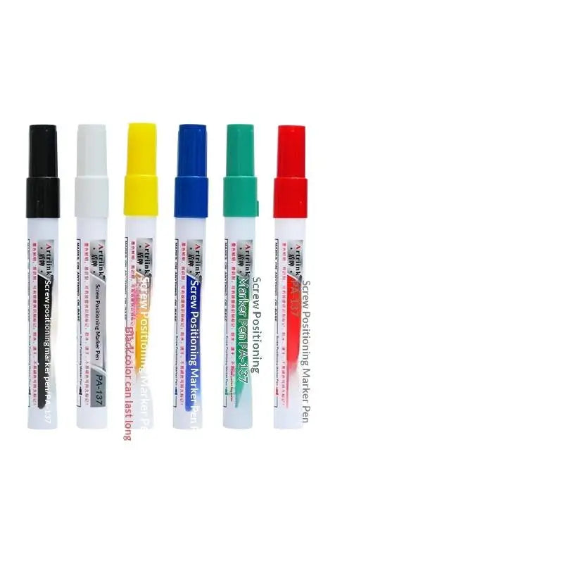 Screw Positioning Marker Pen Waterproof Quick Drying Permanent Marking Pen For Motorcycle Car Mechanical Maintenance Assembly