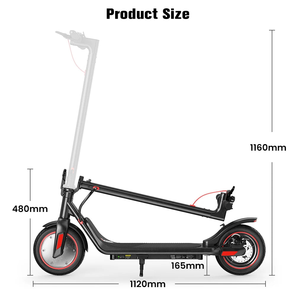 iScooter i9M Electric Scooter with 500W Motor and Pneumatic Tires
