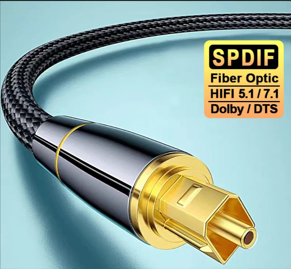 Toslink Optical Digital Audio Cable, 1–3m
