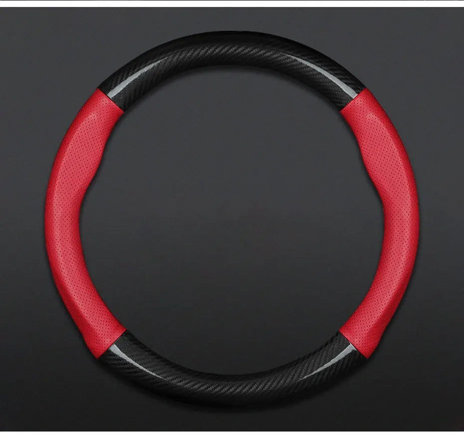 SEAMETAL Heavy Duty Steering Wheel Cover Full-Wrapped Steering Protector Anti Slip Steer Wheel Protection Cover 38cm Universal