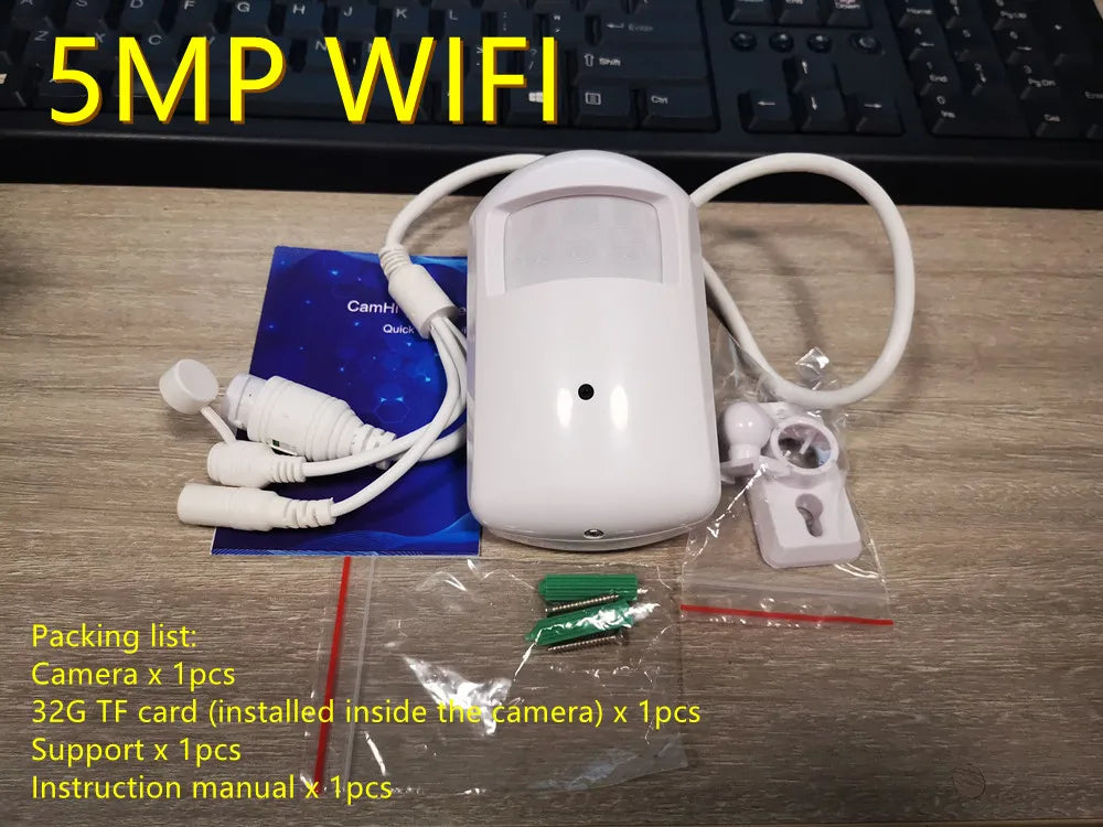 1080P/5MP Indoor WiFi IP Security Camera with 940nm Night Vision