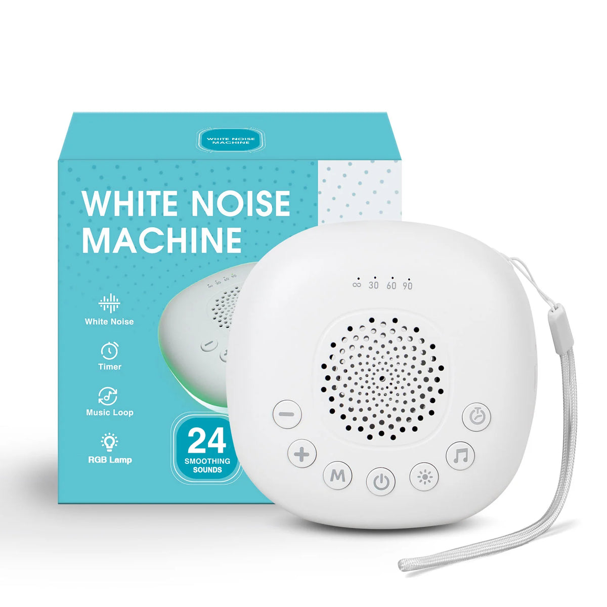 Rechargeable Sleep Sound Machine with Night Light