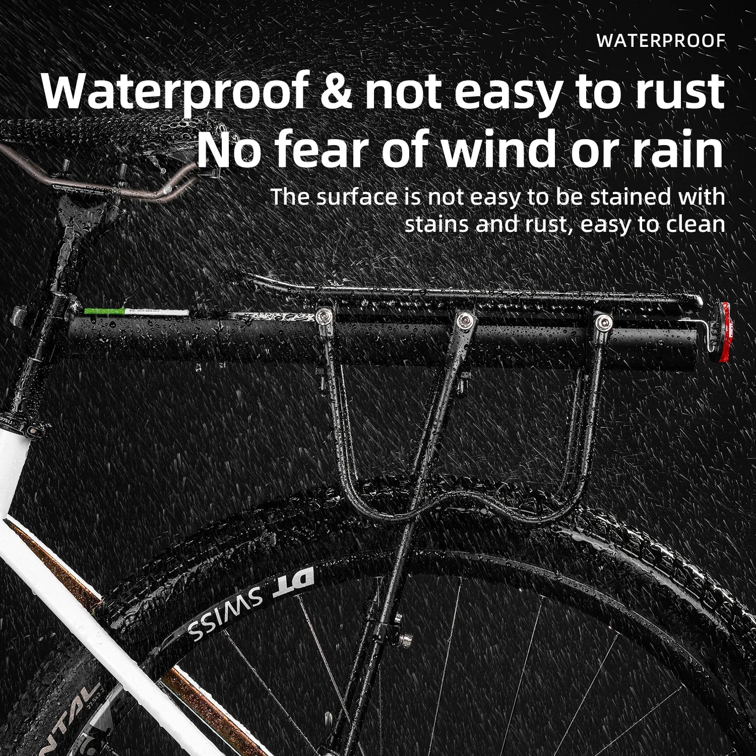 Aluminum Alloy Bike Rear Rack 25kg Detachable Cargo Carrier