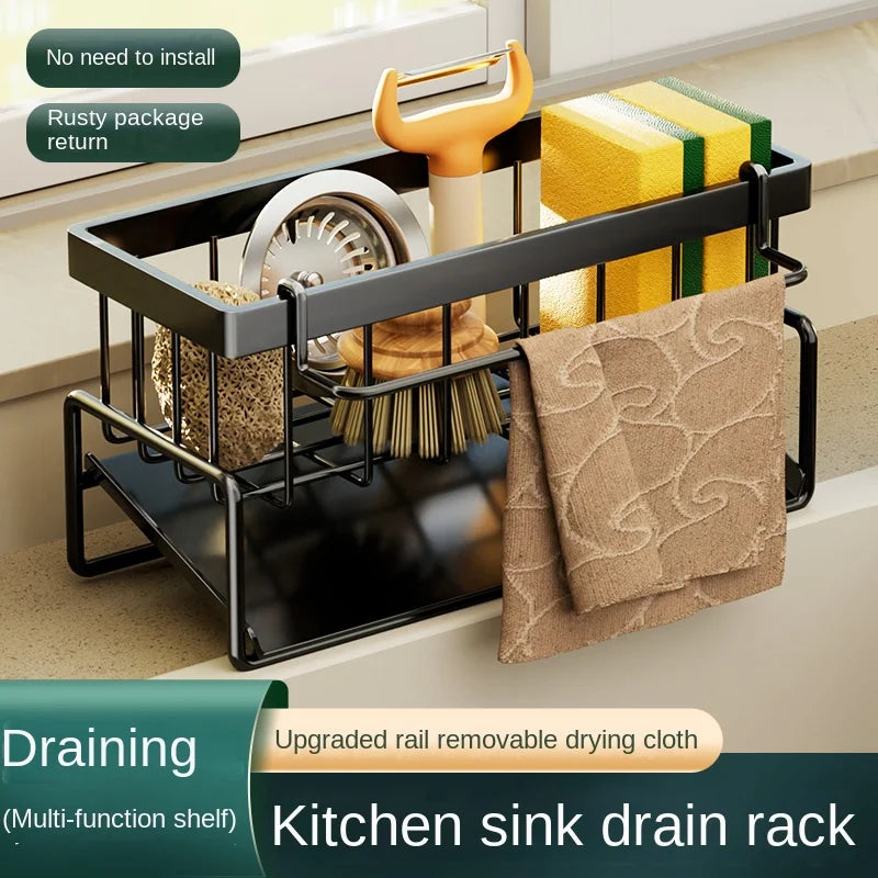 Sink Sponge & Dishcloth Storage Rack
