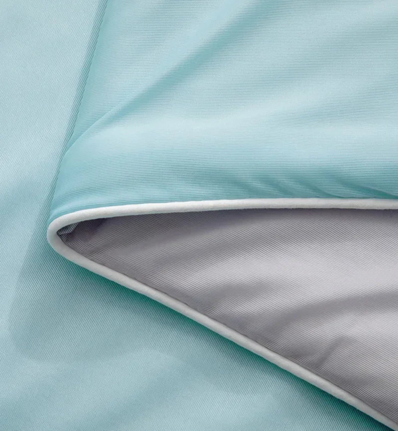 Air Condition Comforter for Summer Pure Color Ice Silk Cooling Blanket Lightweight and Smooth Twin/King Size Cold Quilt 