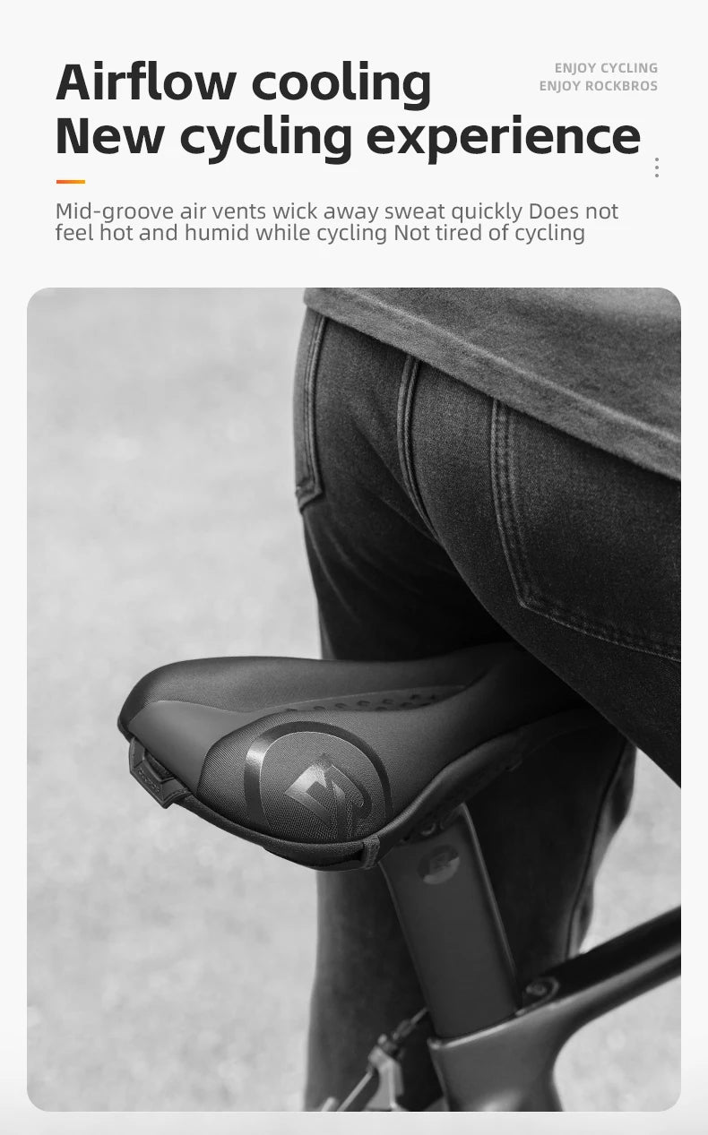 Bicycle Saddle Cover Memory Foam Gel Seat Cushion