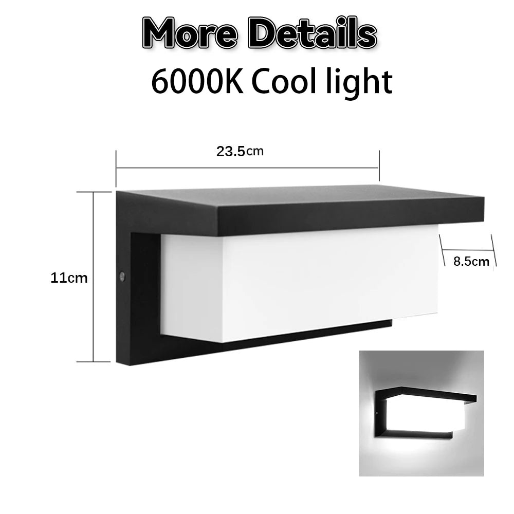 Lampada da parete LED da 25 W, 245 × 83 mm
