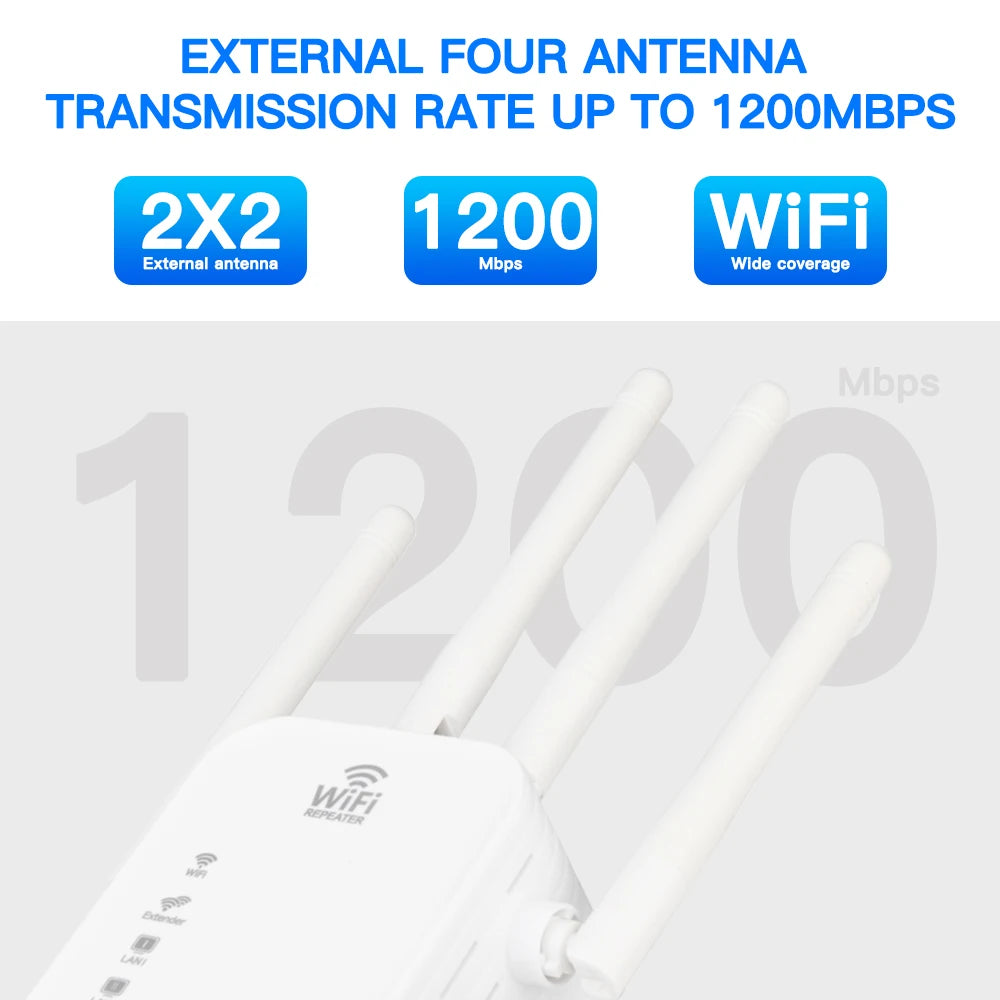 AC1200 Dual-Band Wi-Fi Range Extender
