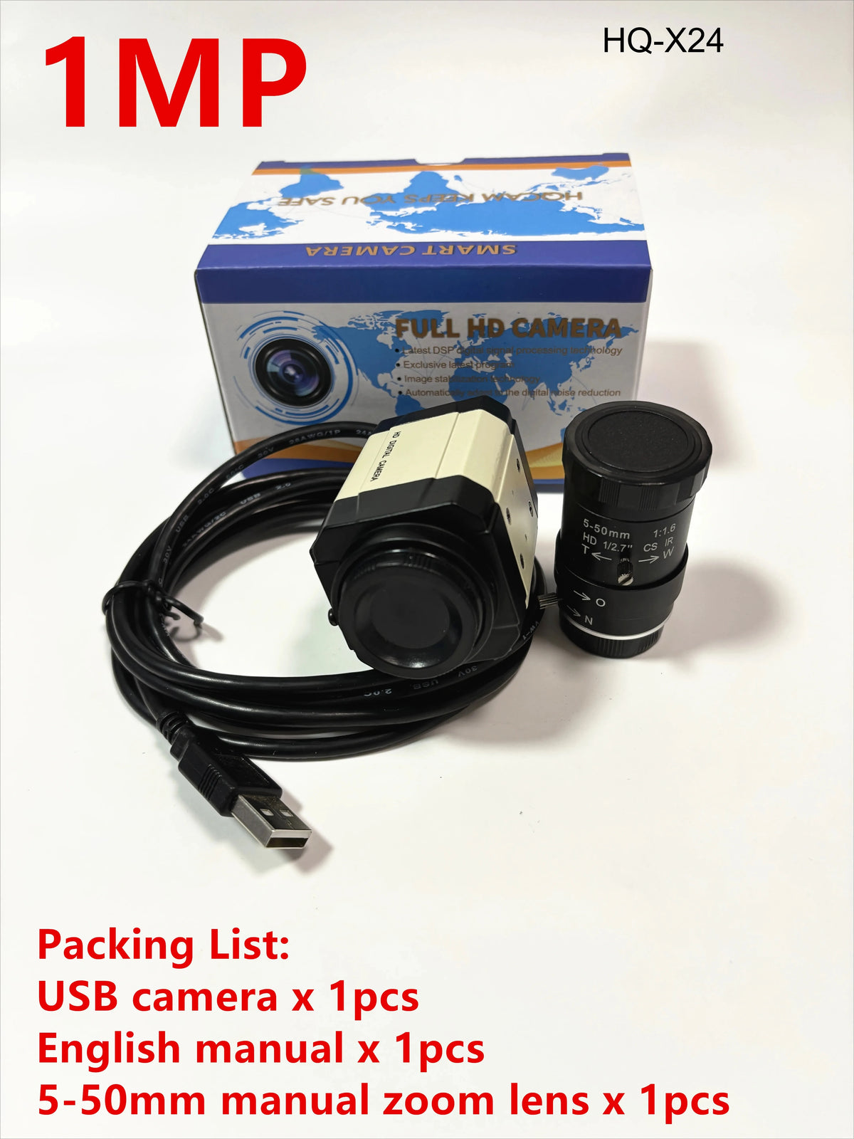 4MP 30fps USB Webcam with Varifocal Zoom Lens