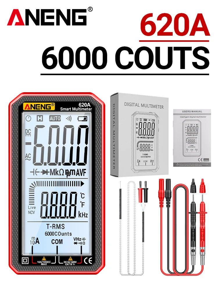 620A Auto-Ranging Digital Multimeter, 6000 Counts