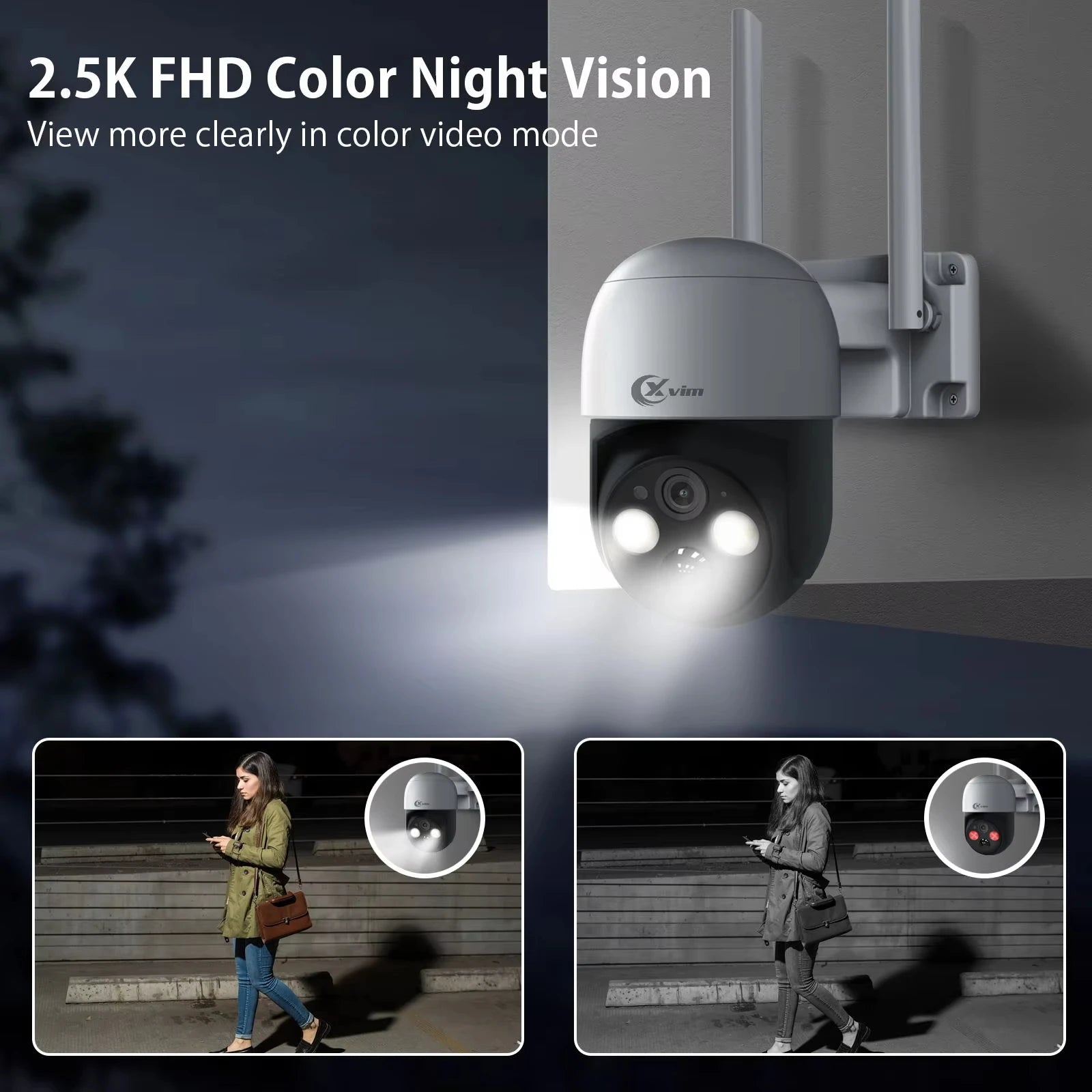 4MP Solar PTZ WiFi Security Camera with 360° View & Audio