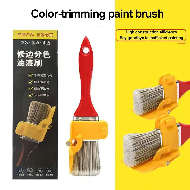 Edging Color Separation Paint Brush Handheld Paint Edger Tool Ideal for Indoor and Outdoor Use on Walls and Ceilings 