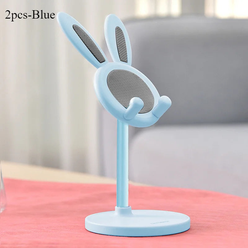 The cute Rabbit mobile phone stand desktop can lift and adjust the desktop phone accessories  phone stand  phone grip 