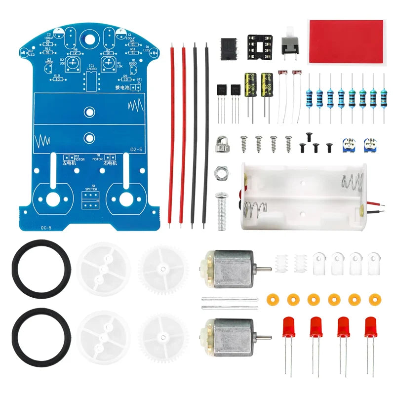 DIY Line-Following Robot Soldering Kit