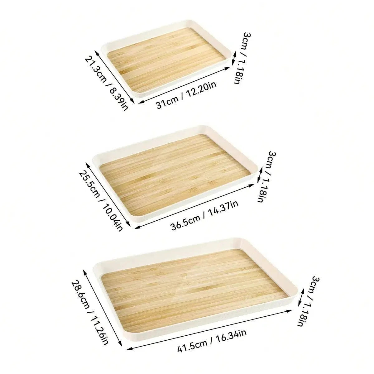 Rectangular Reusable Serving and Storage Tray for Food