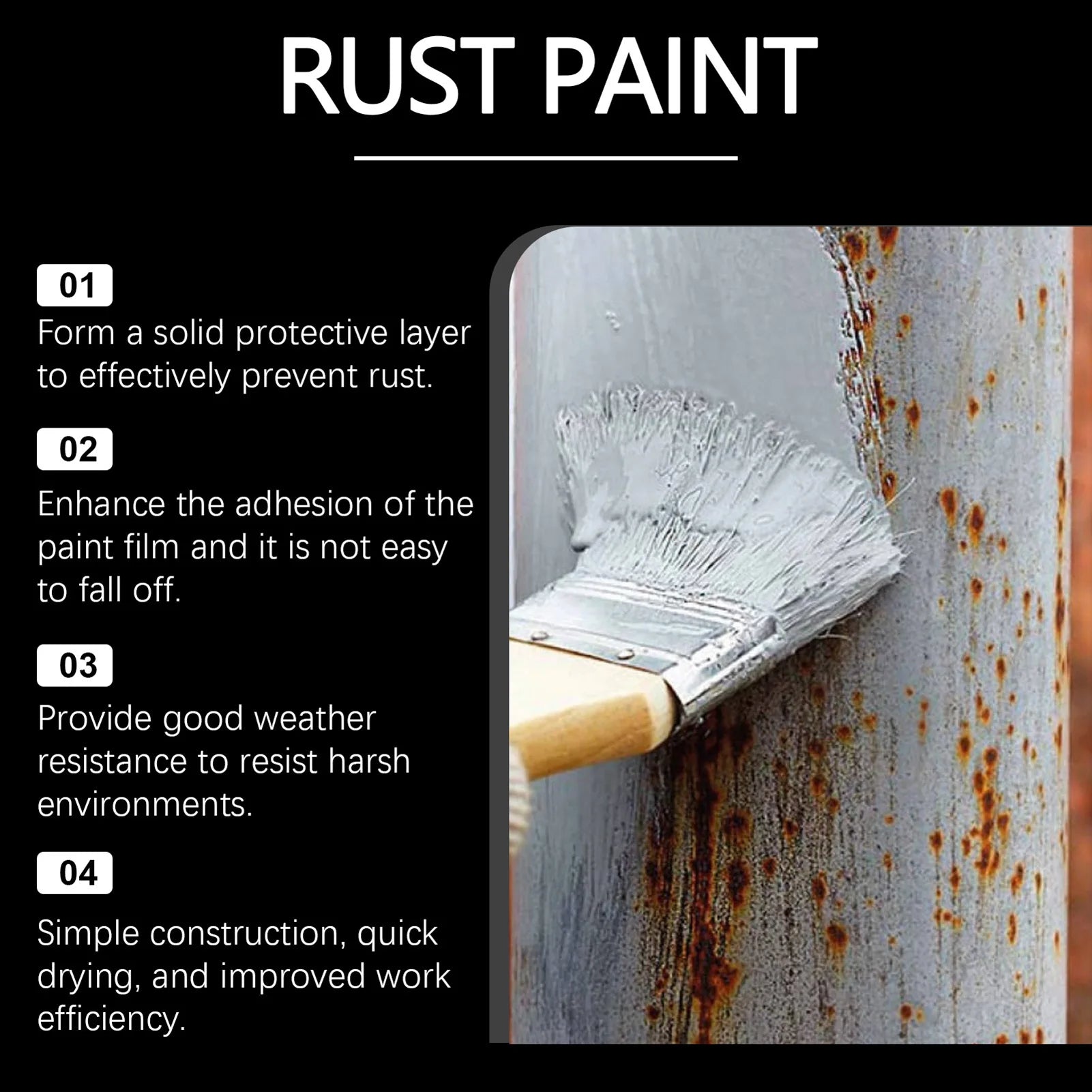 100g Anti Rust Paint Rust Converter for Metal Surfaces