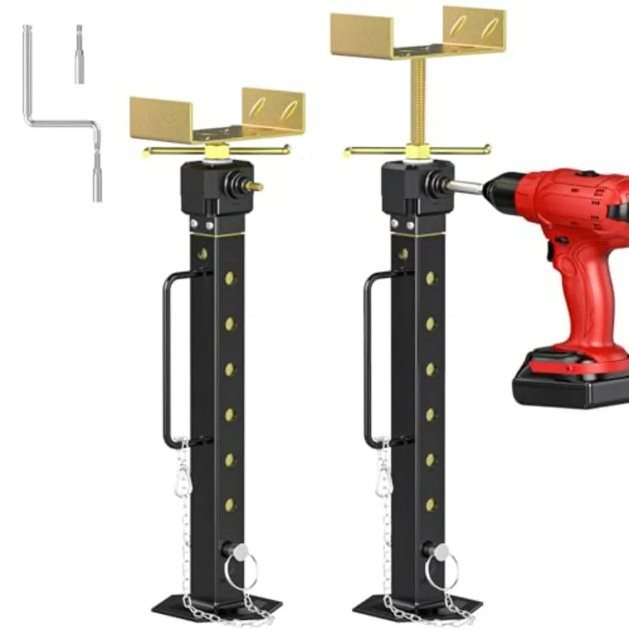 Adjustable RV Slide Out Supports Jacks 16.7–36 with Drill Adjust