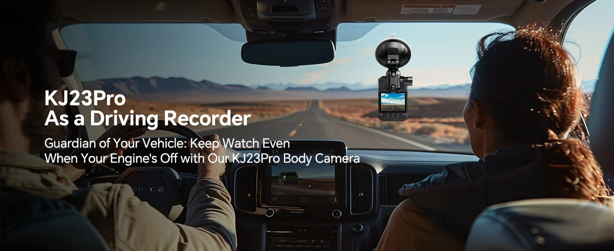 BOBLOV KJ23Pro 2K Body Camera 128GB 4000mAh 15H Night Vision Car Mount Dashcam Security Law Enforcement Outdoor Work