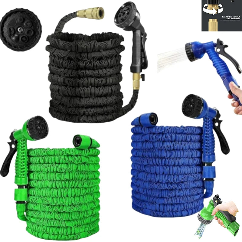 Tuyau d'arrosage extensible avec buse de pulvérisation à 7 modes