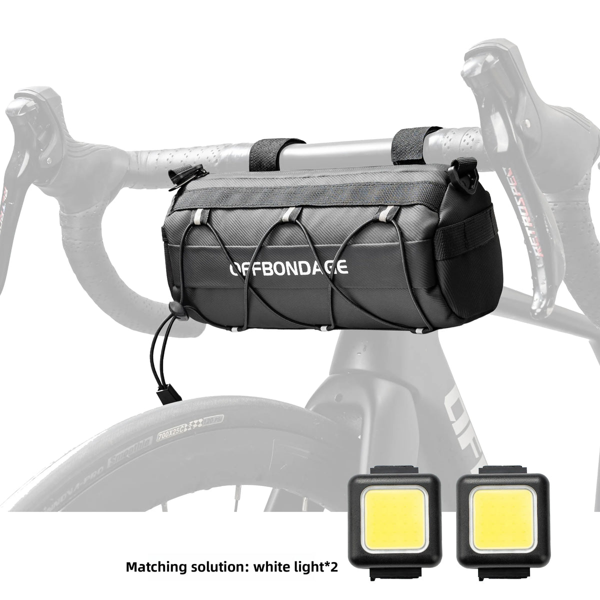 OFFBONDAGE Multi-Position Bicycle Bag with Shoulder Strap