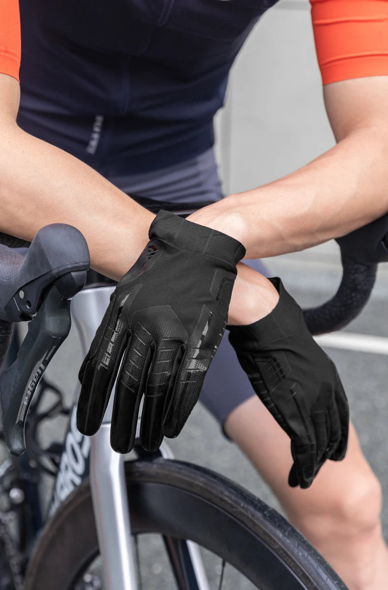 Winter Cycling Gloves Touchscreen Full Finger Windproof MTB Gloves