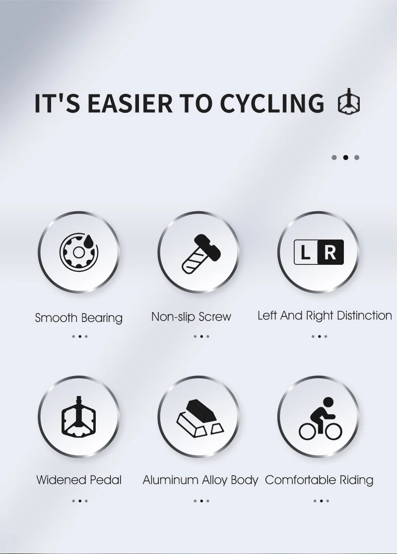 Pedales de plataforma de aluminio WEST BIKING — Par