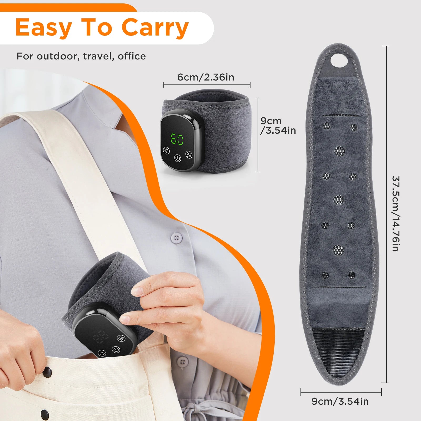 Elektryczny masażer stóp i rąk z podgrzewaniem i wibracjami