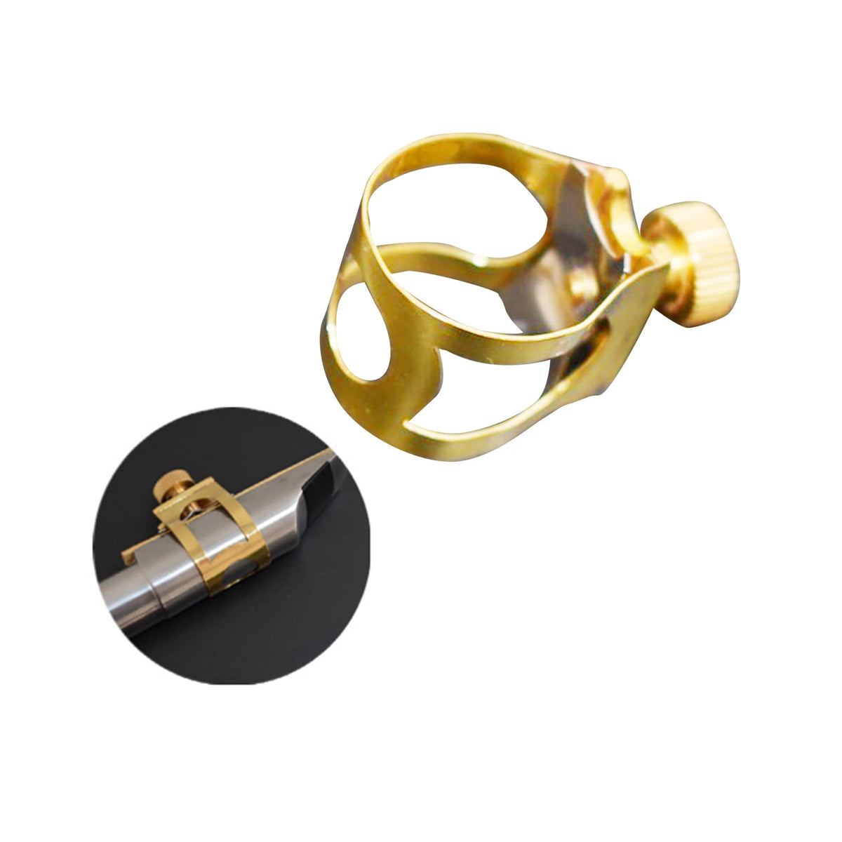 Metal Saxophone Mouthpiece Ligature for Alto and Tenor