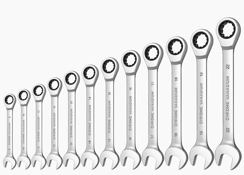 Ratcheting Combination Wrench Sets