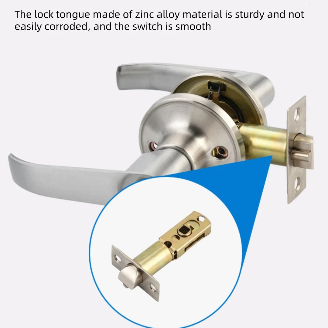 Round Keyed Door Handle Lock Set