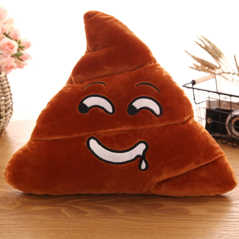 Wholesale cartoon new expression poo plush toys cute funny quirky funny poop cushion 