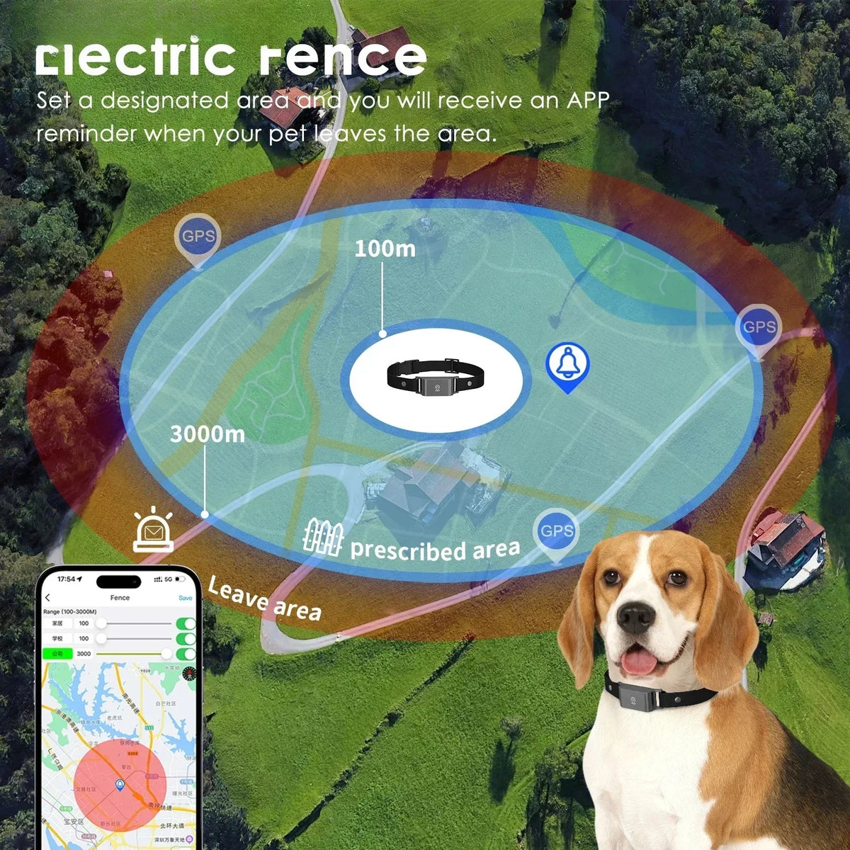 IP67 voděodolný GPS tracker 4G pro psy kočky, mini skutečný čas anti-ztráta lokátor pro domácí mazlíčky, chytré pouzdro pro obojek s monitorováním hlasu a geofence