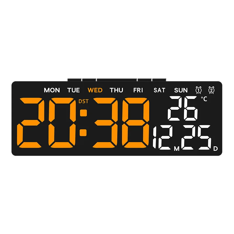 USB Digital Clock with Dual Alarms and Timer