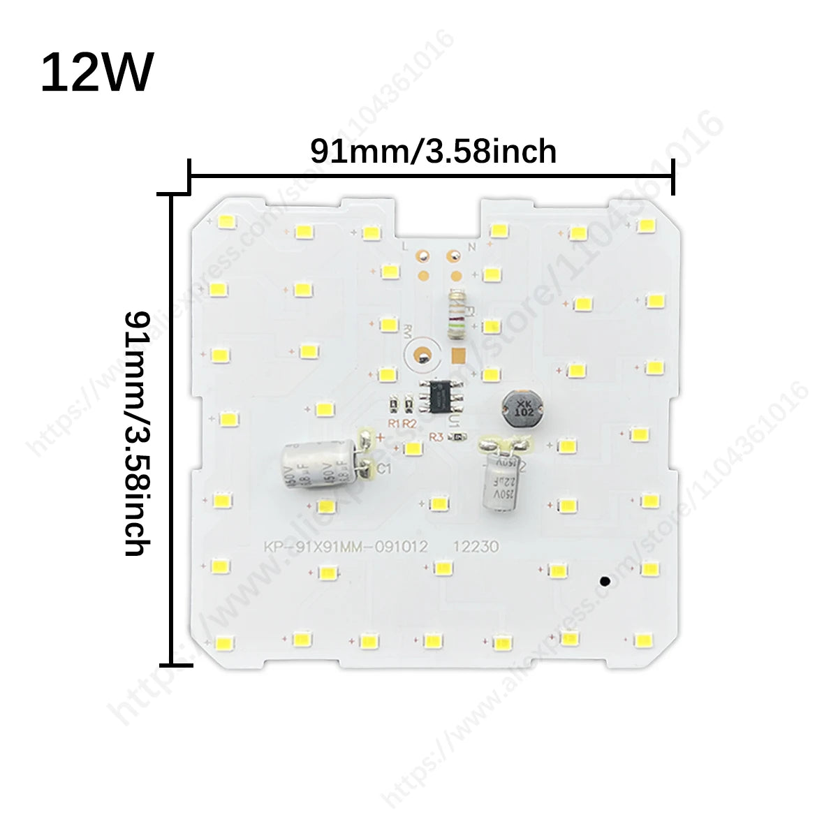 Opcje modułu lampy sufitowej LED 220 V