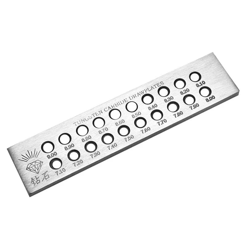 Round Wire Drawplate - Aperture Range Options