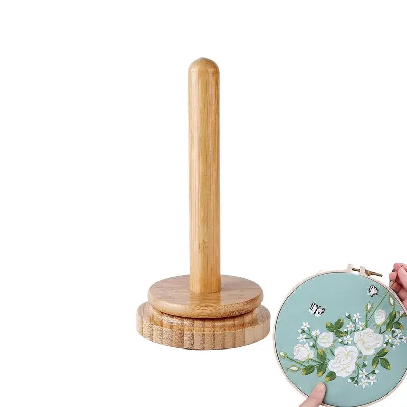 Wooden Yarn Ball Holder for Knitting and Crochet