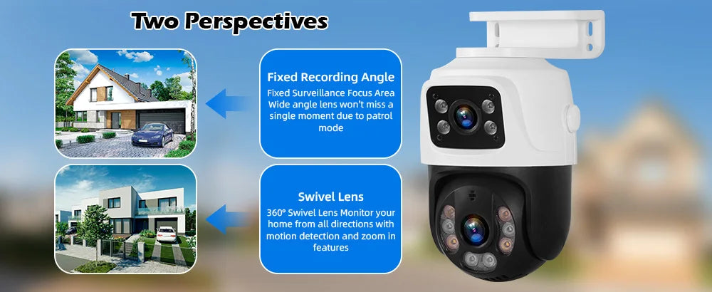 KERUI PoE 8-Channel Security Camera System with 6MP Dual Lens
