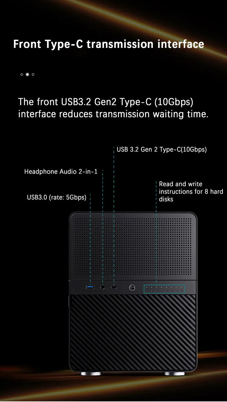 JONSBO N3 Mini NAS kabinet ITX Mini aluminium med stålplade, understøtter 130mm CPU-køler, to 100×25mm blæsere er standard