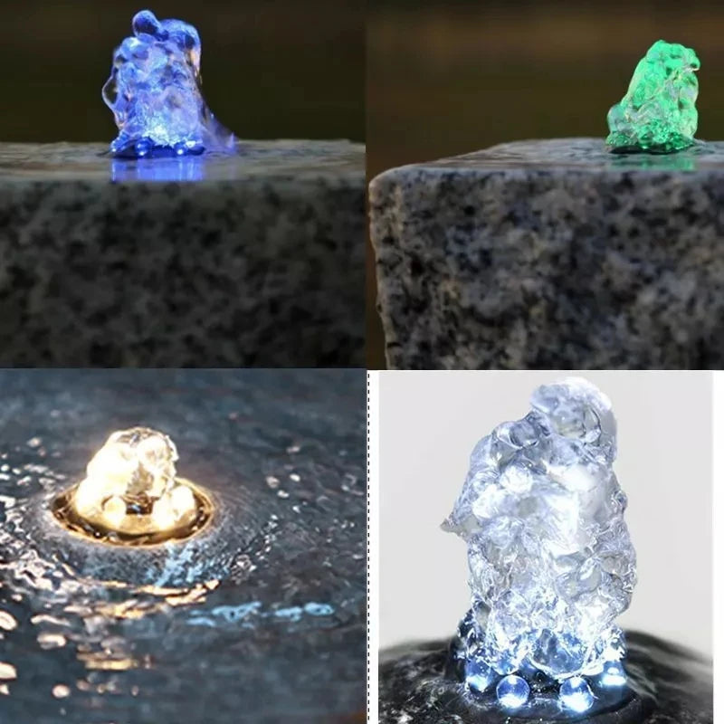 Aquarium Light LED Circle Lights Underwater 6-LED Light Ring For Fountain Pond Garden No AC Adapter