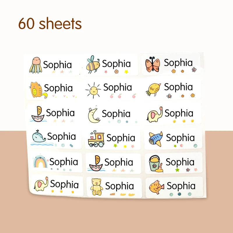 Personalized Name Labels – Style and Pack Options