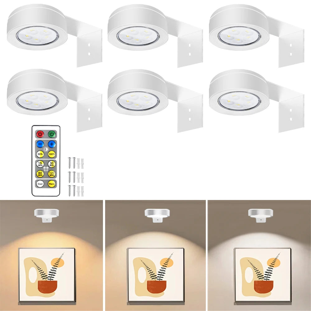 LED Night Light with Remote Control, White or Black