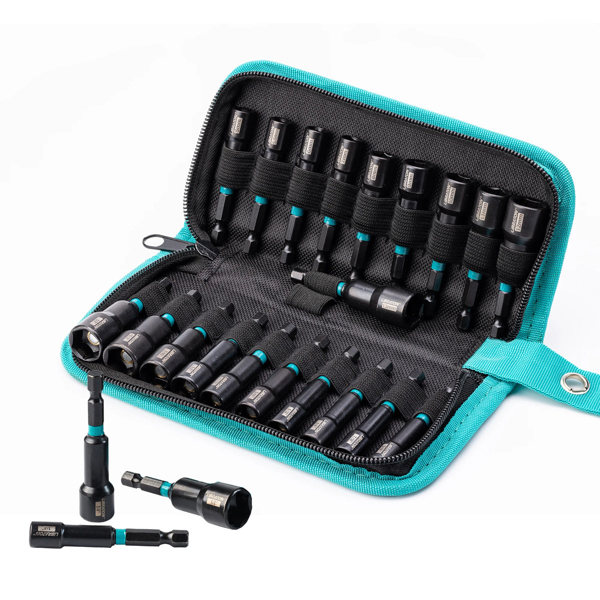 20-Piece Magnetic Nut Driver Set, Metric and SAE